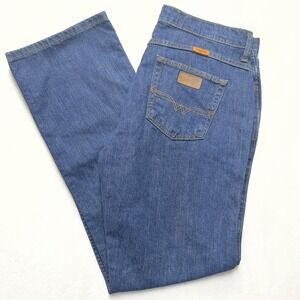 Wrangler FR Flame Resistant Denim Jeans Women's 11/12 X 32 logo 5 pocket